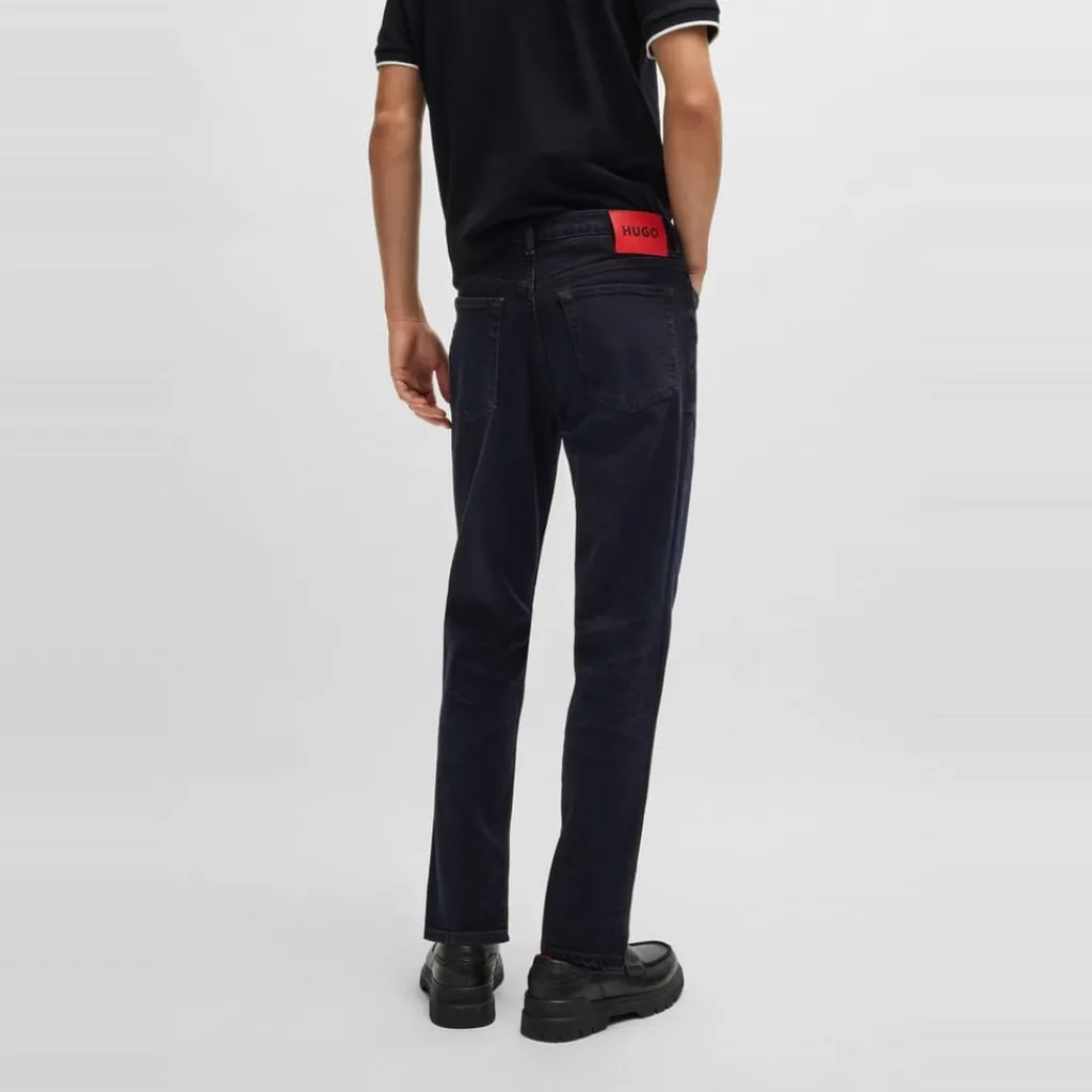 Jeans*Hugo Tapered Fit Five Pocket Jeans in Blue