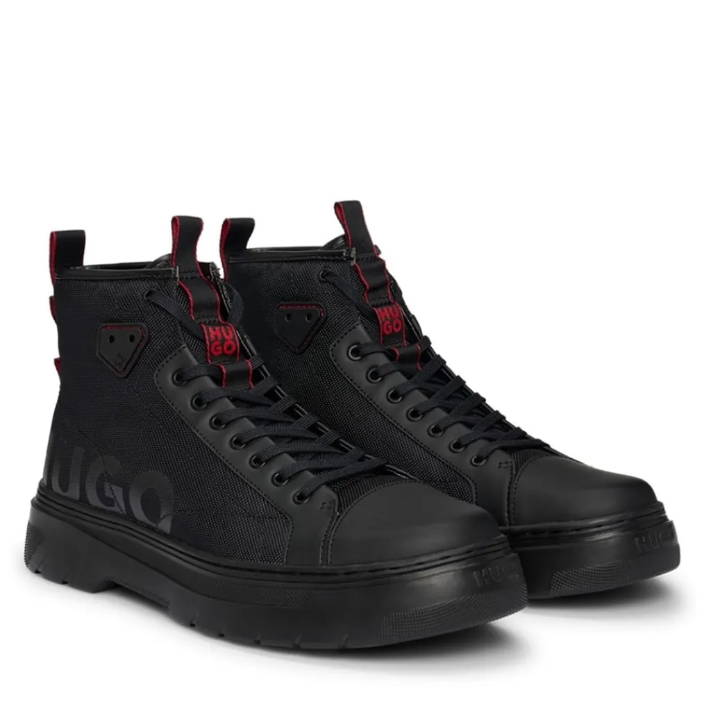 Boots*Hugo Urian Hi Top Hiking Boot in Black