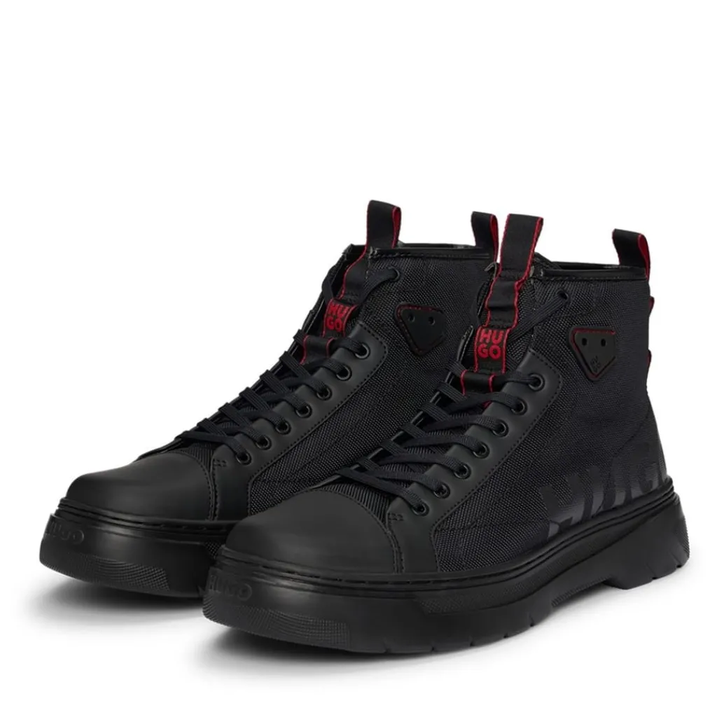 Boots*Hugo Urian Hi Top Hiking Boot in Black