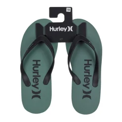 Beach Shoes*Hurley One Pack Flip Flops Sandals in Green