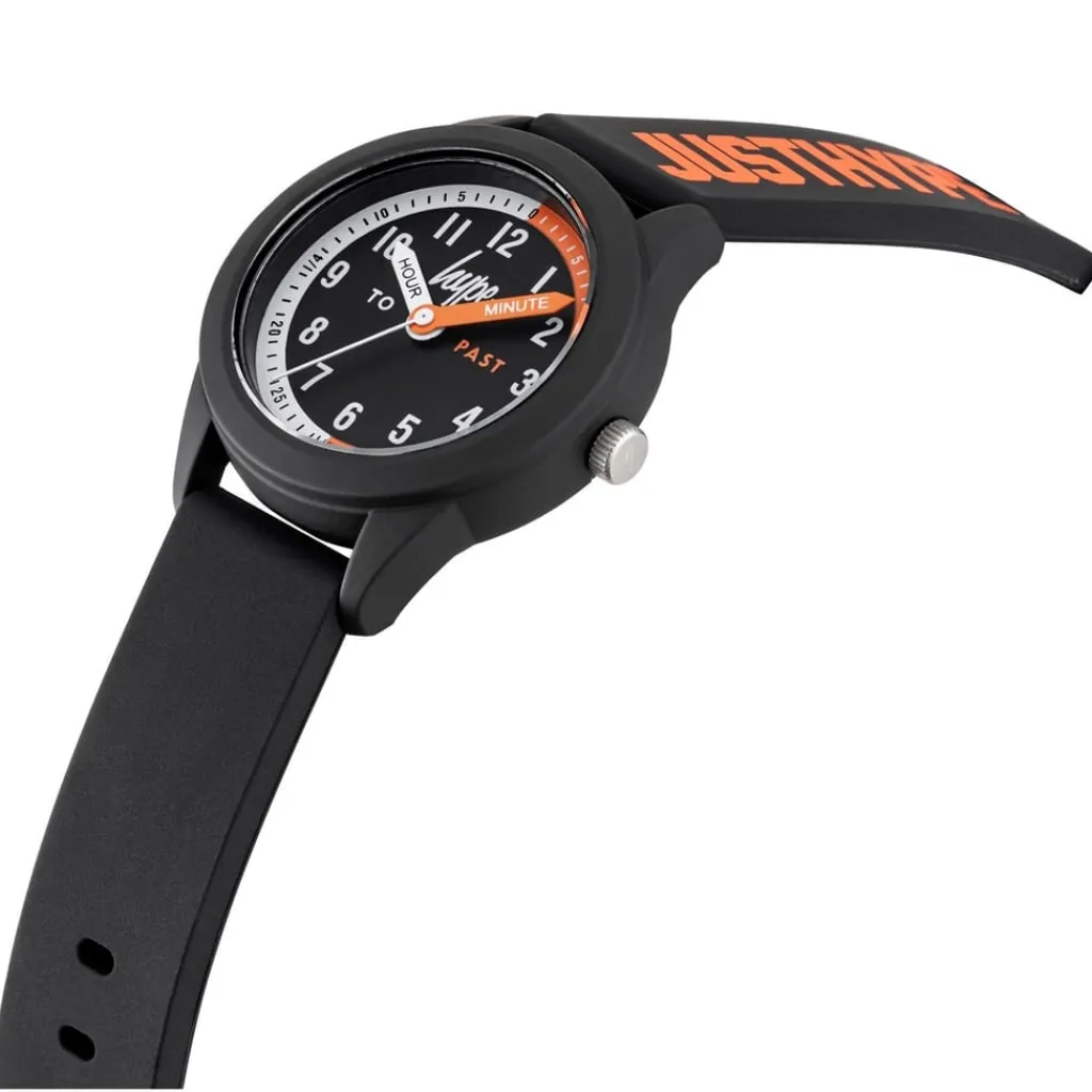 Jewellery-Watches*Hype Rubber Strap Analogue Watch in Black
