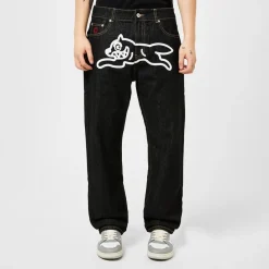Jeans*Icecream Running Dog Denim Jeans in Black