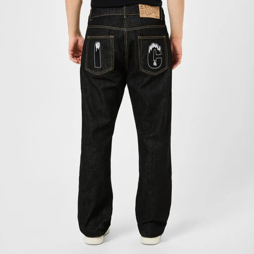 Jeans*Icecream Running Dog Denim Jeans in Black