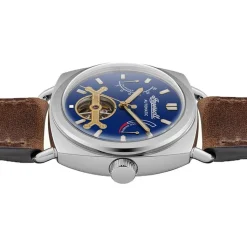 Jewellery-Watches*In The Style The Nashville Brown Blue Watch I13001 in Silver