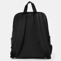 Bags*Jack Wills Black Coated Backpack with Logo in Black