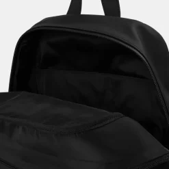 Bags*Jack Wills Black Coated Backpack with Logo in Black