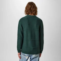 Knitwear*Jack Wills Boucle Knit Crew Sweater in Green