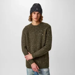 Knitwear*Jack Wills Chunky Twist Crew Sweater in Green