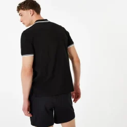 Polo Shirts*Jack Wills Edgeware Tipped Polo in Black