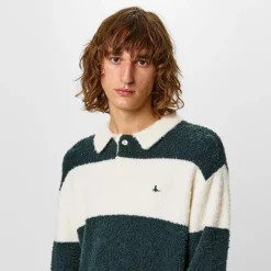 Knitwear*Jack Wills Knit Rugby Jumper in Green