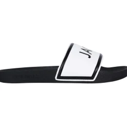 Beach Shoes*Jack Wills Logo Sliders in Black
