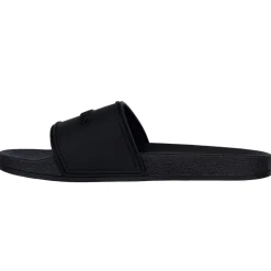 Beach Shoes*Jack Wills Logo Sliders in Black