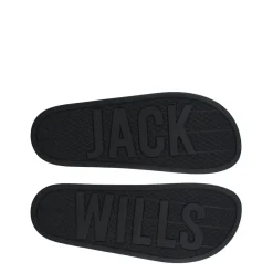 Beach Shoes*Jack Wills Minimal Logo Sliders in White