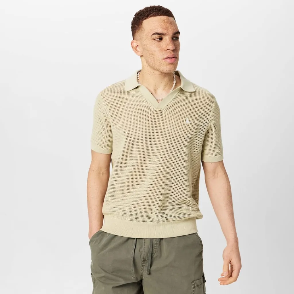 Polo Shirts*Jack Wills Regular Fit Knit Polo Shirt in Green