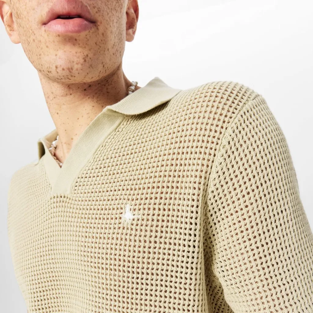 Polo Shirts*Jack Wills Regular Fit Knit Polo Shirt in Green