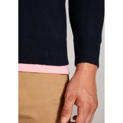 Knitwear*Jack Wills Seabourne Crew Neck Logo Jumper in Blue