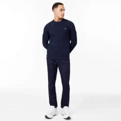 Knitwear*Jack Wills Stitch Crew Neck Jumper in Blue