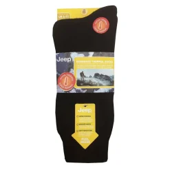 Underwear And Socks*Jeep Mens 1 Pack Thermal Boot Socks in Black