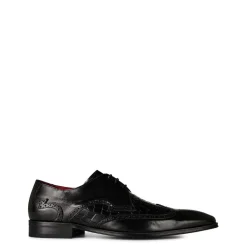 Shoes*Jeffery West Scarface Leather Oxford Shoes in Black