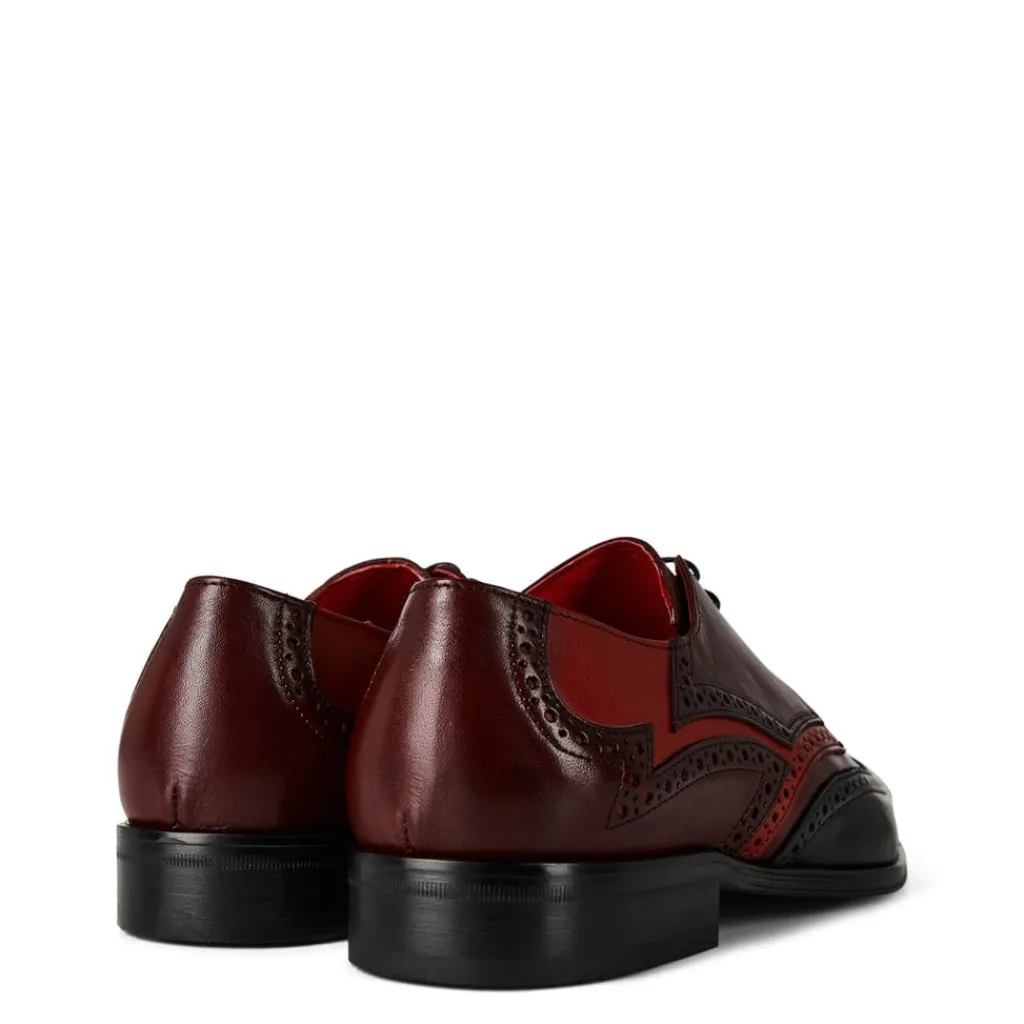 Shoes*Jeffery West Scarface Three Tone Leather Brogues in Black