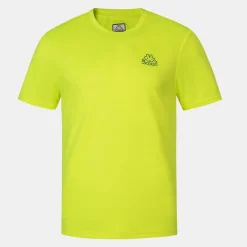 Football And Rugby Clothing*Kappa Mens Quick Dry T-Shirt in Yellow