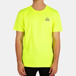 Football And Rugby Clothing*Kappa Mens Quick Dry T-Shirt in Yellow