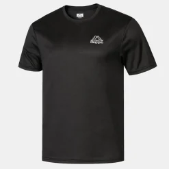 Football And Rugby Clothing*Kappa Mens Quick Dry T-Shirt in Black