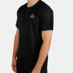 Football And Rugby Clothing*Kappa Mens Quick Dry T-Shirt in Black