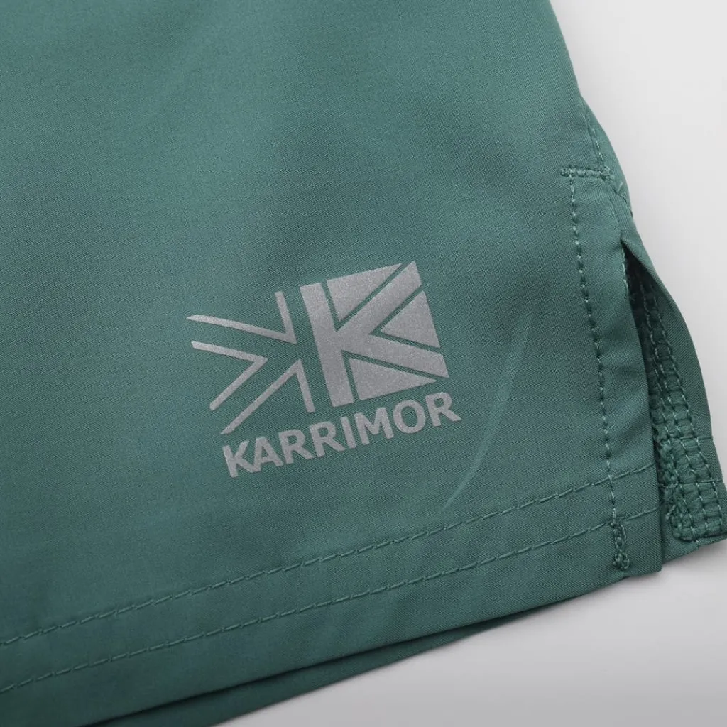 Fitness And Gym Shorts*Karrimor Mens Run 5 Inch Shorts in Green