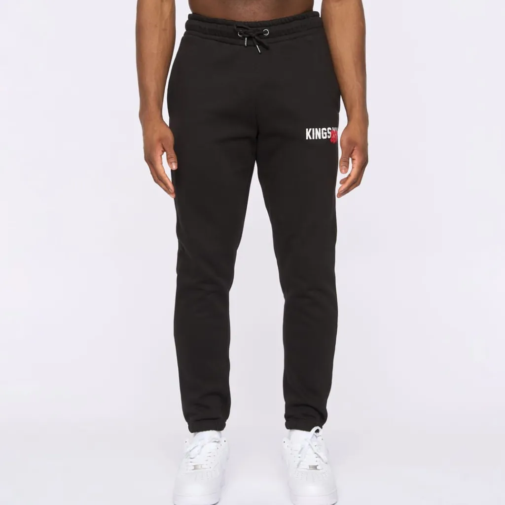 Trousers*Kings Will Dream Tagged Joggers in Black