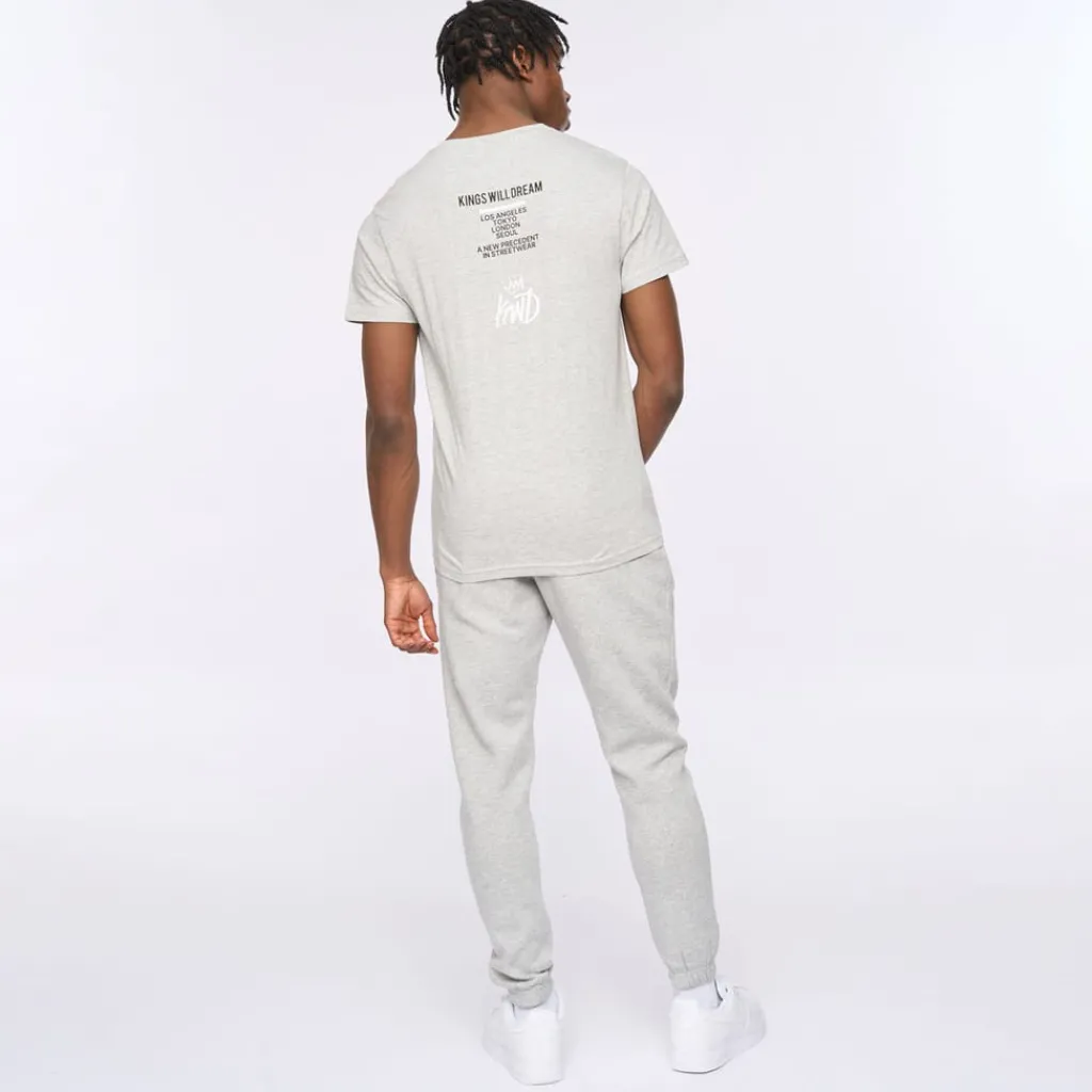 T-Shirts And Vests*Kings Will Dream Tagged T-Shirt in Grey Marl