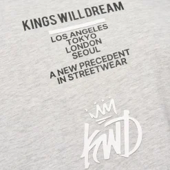 T-Shirts And Vests*Kings Will Dream Tagged T-Shirt in Grey Marl