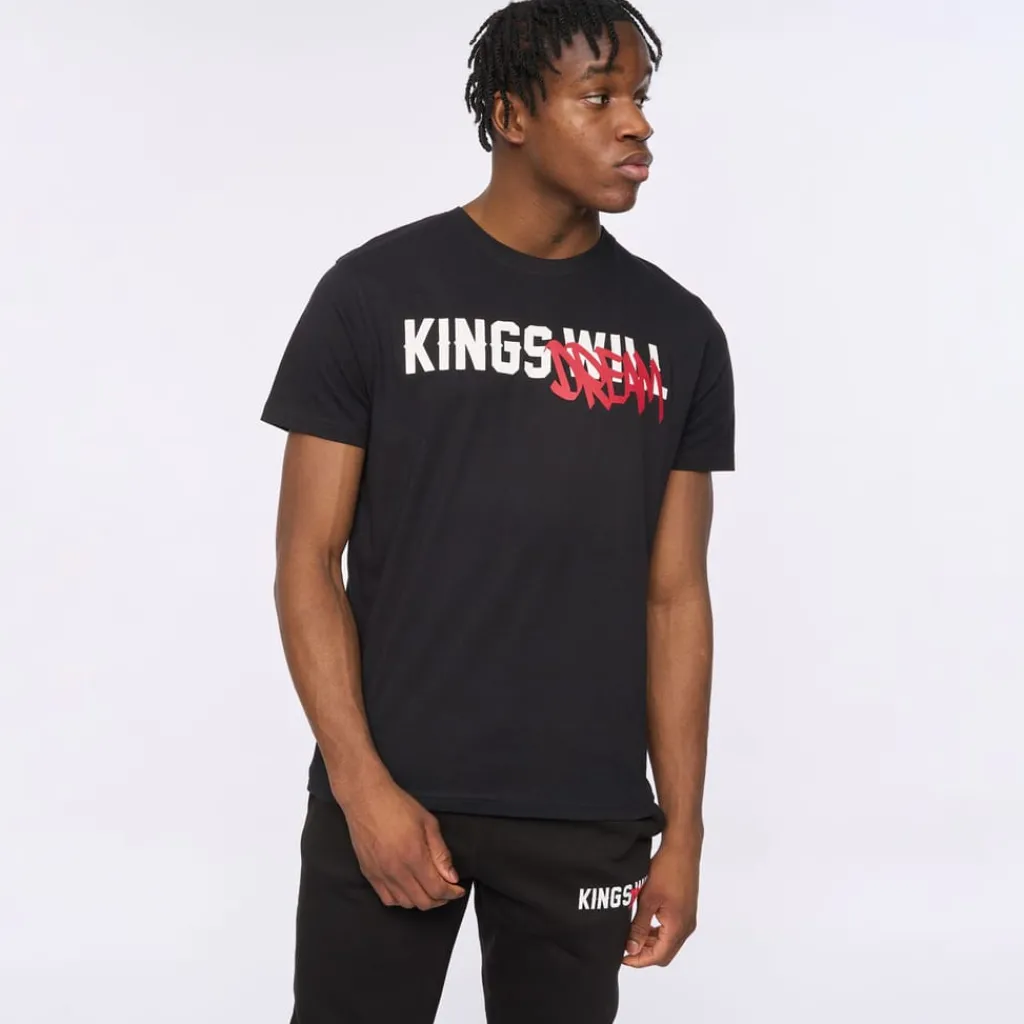T-Shirts And Vests*Kings Will Dream Tagged T-Shirt in Black