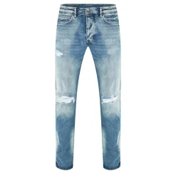 Jeans*KSUBI Distressed Relaxed Fit Jeans in Blue