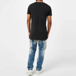 Jeans*KSUBI Distressed Relaxed Fit Jeans in Blue