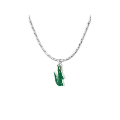 Jewellery-Watches*Lacoste Mens Arthor Stainless Steel Necklace in Silver