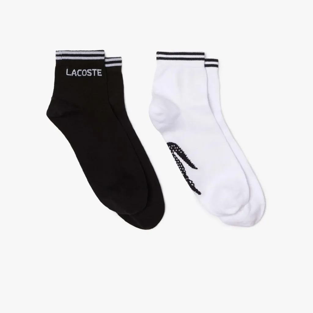 Underwear And Socks*Lacoste 2 Pack Low Sport Socks in Black