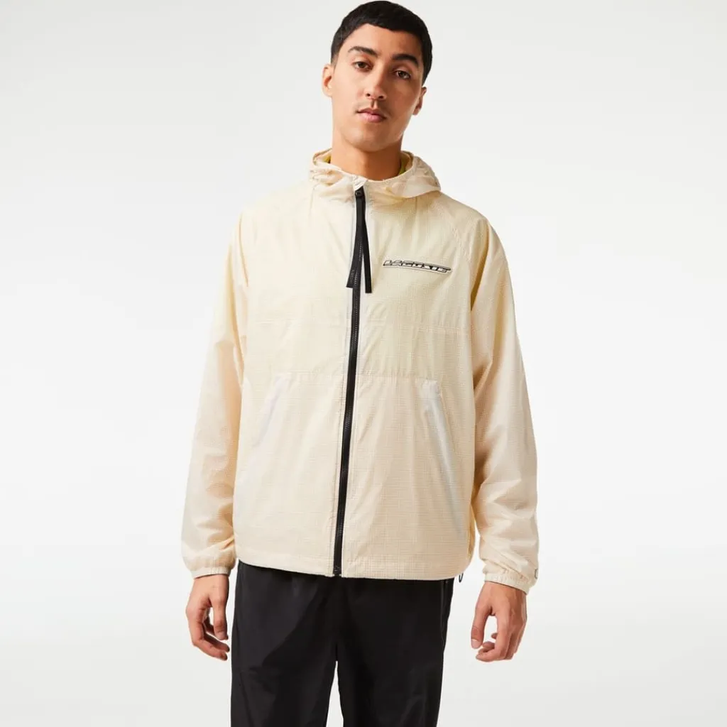 Coats And Jackets*Lacoste Bh5456 Hooded Rain Jacket in Multi