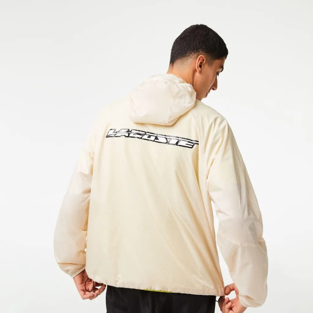 Coats And Jackets*Lacoste Bh5456 Hooded Rain Jacket in Multi