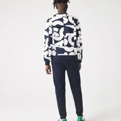 Trousers*Lacoste Branded Tape Joggers in Blue