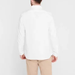 Shirts*Lacoste Button Down Oxford Shirt in White