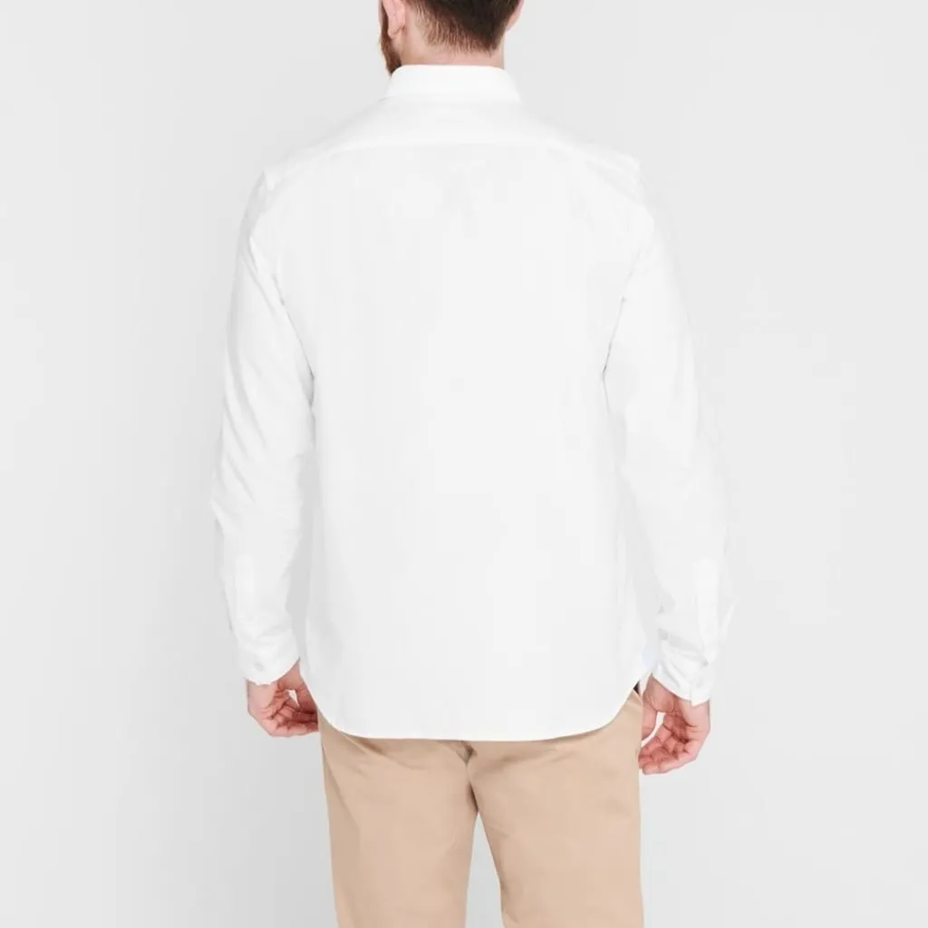 Shirts*Lacoste Button Down Oxford Shirt in White