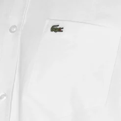 Shirts*Lacoste Button Down Oxford Shirt in White