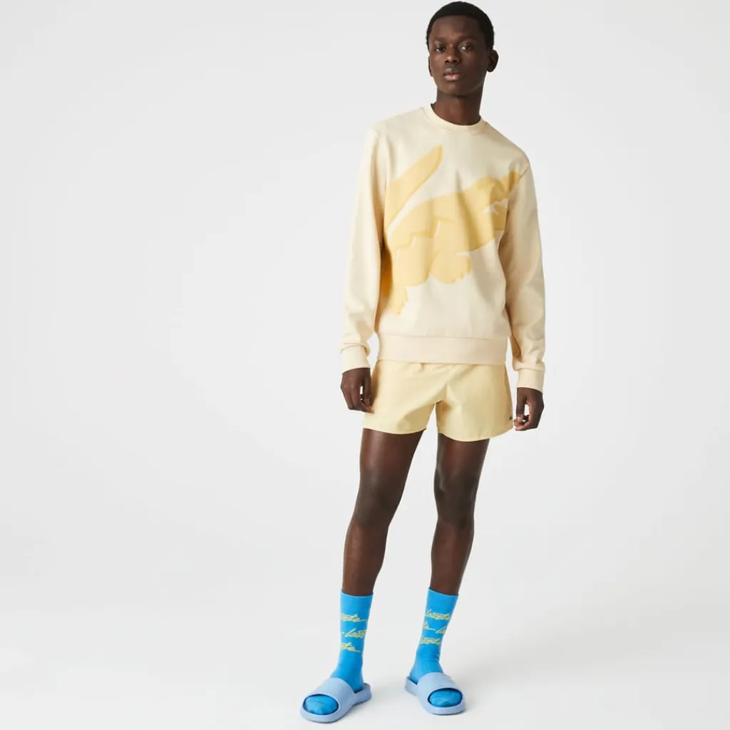 Sweatshirts*Lacoste Classic Fit Big Logo Sweatshirt in Yellow