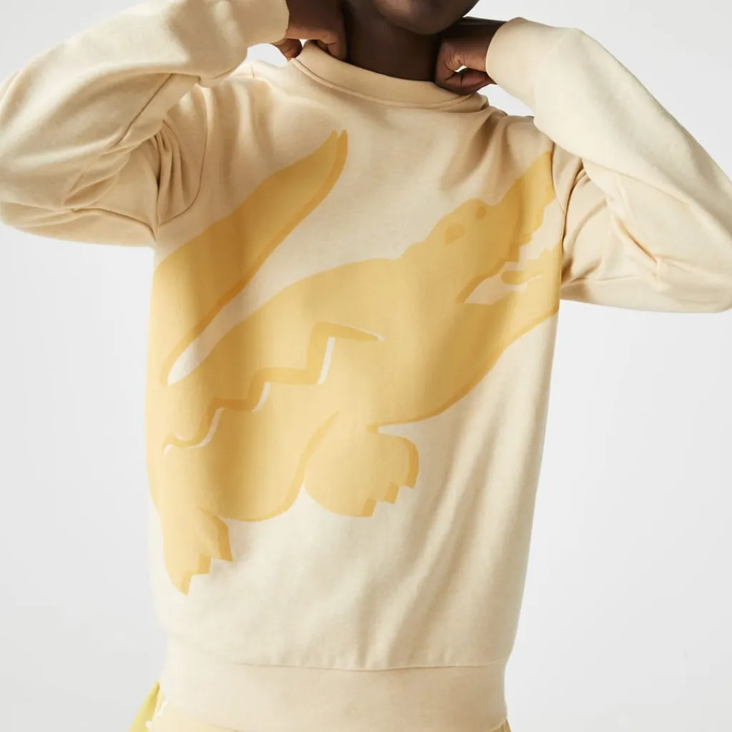 Sweatshirts*Lacoste Classic Fit Big Logo Sweatshirt in Yellow