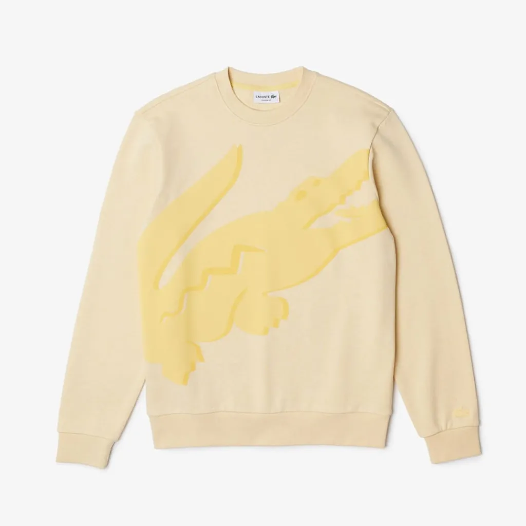 Sweatshirts*Lacoste Classic Fit Big Logo Sweatshirt in Yellow