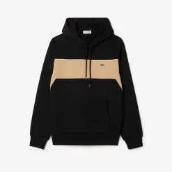 Sweatshirts*Lacoste Colour-Block Fleece Hoodie in Black