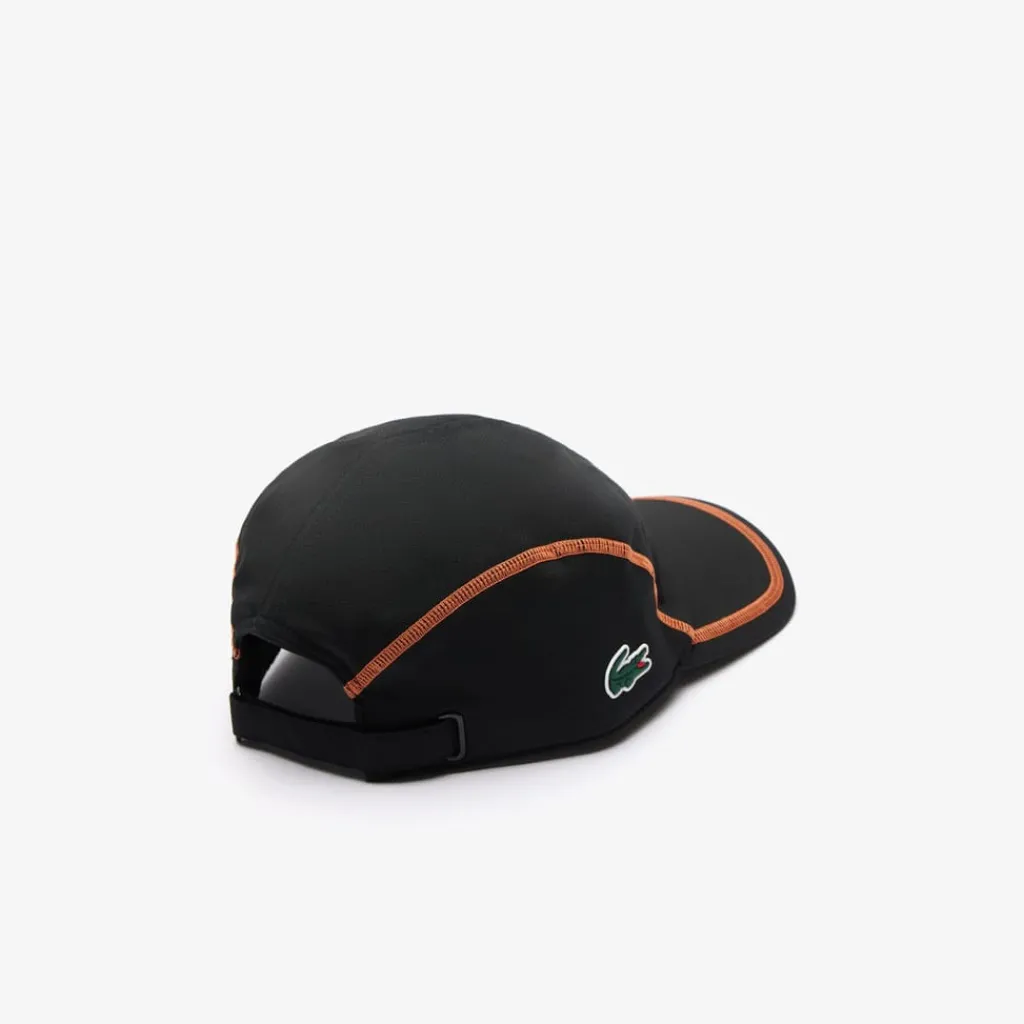 Caps-Hats*Lacoste Colour-Block Tennis Cap in Black