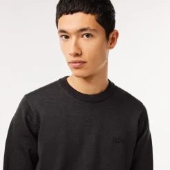 Knitwear*Lacoste Crew Neck Regular Fit Sweater in Black