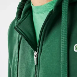 Sweatshirts*Lacoste Croc Zip Hoodie in Green